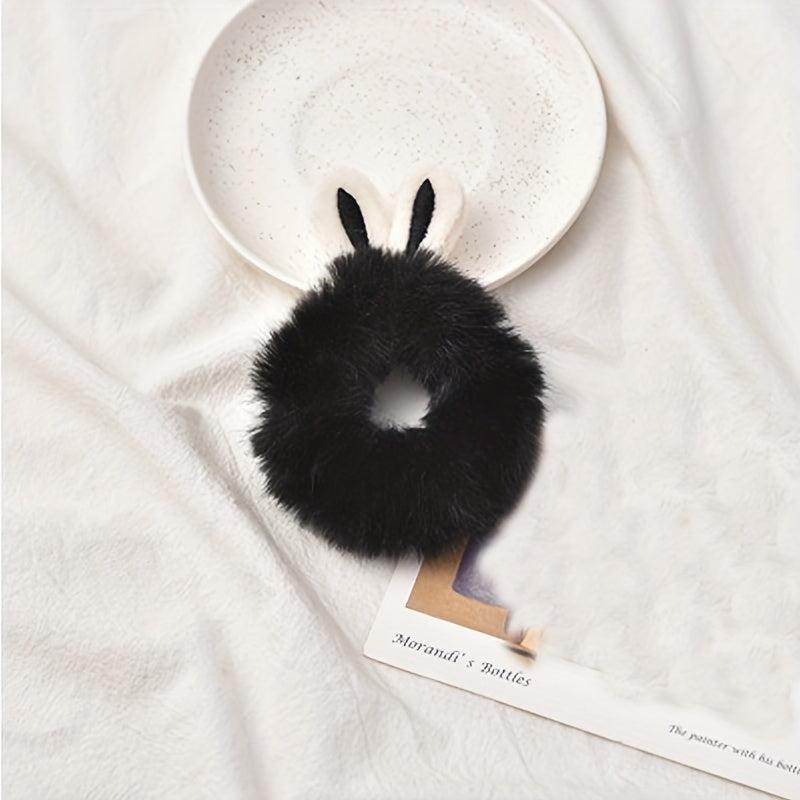 Winter Rabbit Ears Hair Tie for Baby Girls