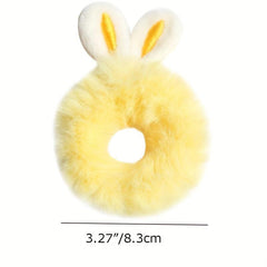 Winter Rabbit Ears Hair Tie for Baby Girls