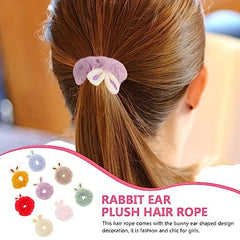 Winter Rabbit Ears Hair Tie for Baby Girls