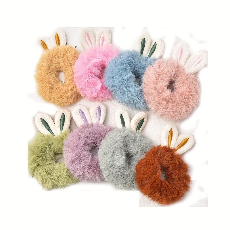 Winter Rabbit Ears Hair Tie for Baby Girls