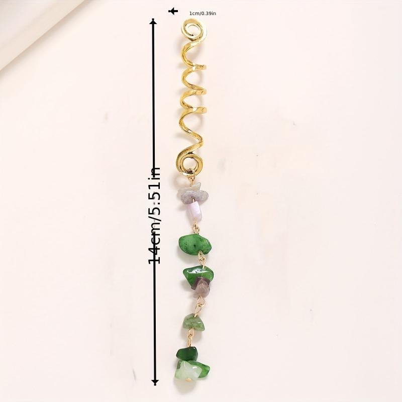 Metal Dreadlock Hair Clip Pendant Spiral Braid DIY Decoration