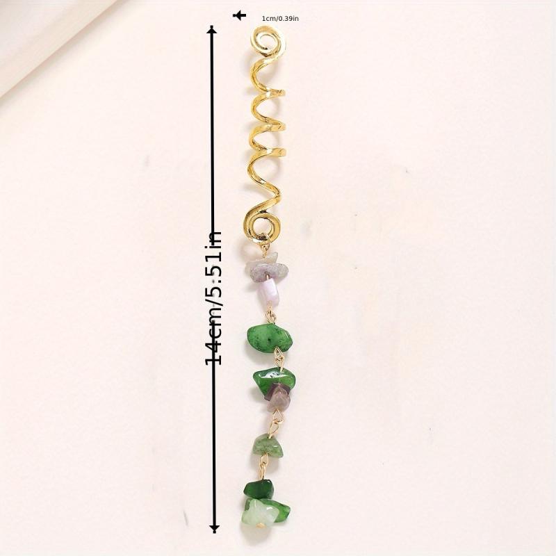 Metal Dreadlock Hair Clip Pendant Spiral Braid DIY Decoration