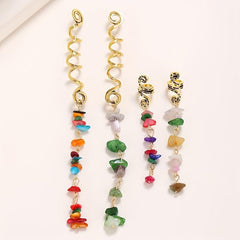 Metal Dreadlock Hair Clip Pendant Spiral Braid DIY Decoration