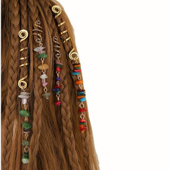 Metal Dreadlock Hair Clip Pendant Spiral Braid DIY Decoration