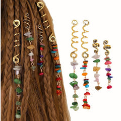Metal Dreadlock Hair Clip Pendant Spiral Braid DIY Decoration
