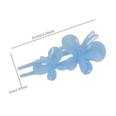 Acrylic Butterfly Hair Claw Solid Hair Clip Backe Head Clip