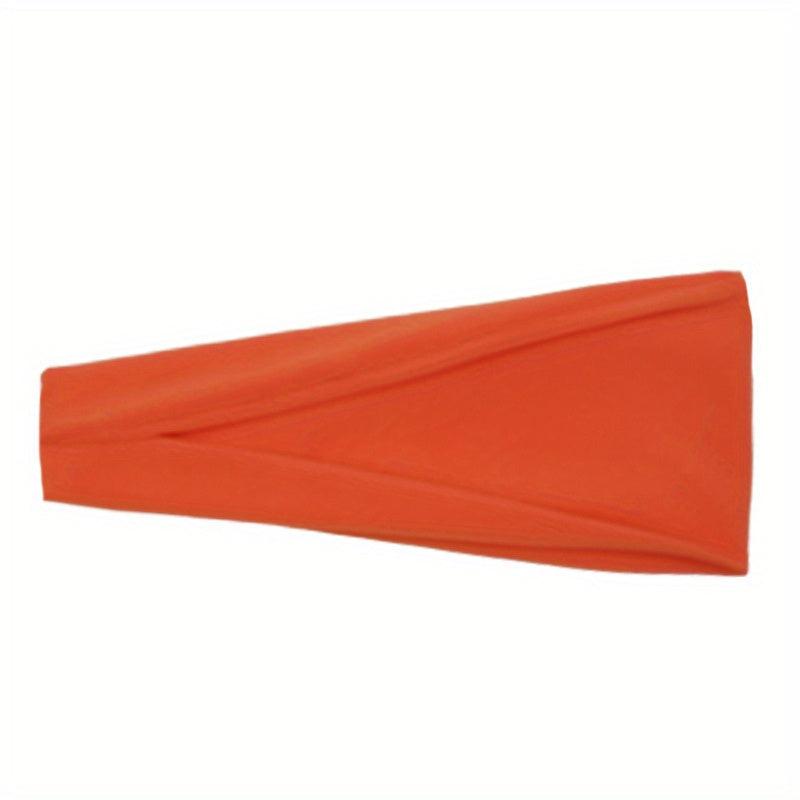 Solid Wide Brim Sports Headband Fitness Running Sweat Guide Band