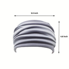Pleated Hair Ornaments Non slip Elastic Headband Stretchy Yoga Sport