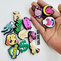 37PCS Cartoon Series PVC Shoe Charm Soft Plastic Bracelet Decorative Buckle Clog