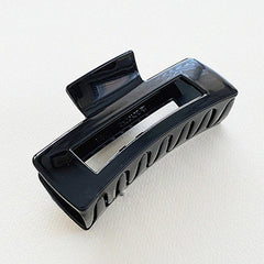 Rectangle Hair Claw Gloss And Matte Finish Strong Grip 1pc