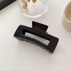 Rectangle Hair Claw Gloss And Matte Finish Strong Grip 1pc