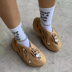 Fox Shape Crystal Shoe Charms for Sandals, Shoes - Metal Shoe Accessories