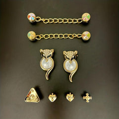 Fox Shape Crystal Shoe Charms for Sandals, Shoes - Metal Shoe Accessories