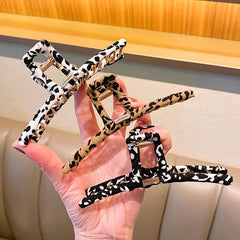 Leopard Print Hair Claw Large Hair Clip