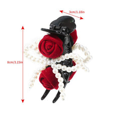 Girls Casual Curls Hair Clips Flower Fur Ball Claw Clip Makeup Tools