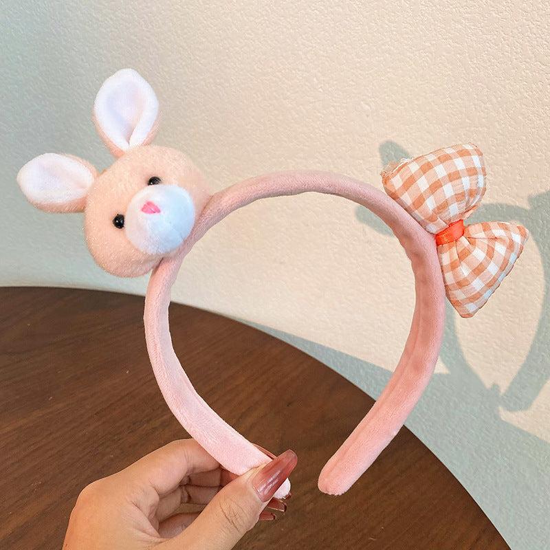 Cartoon Rabbit Headband Bowknot Hair Accessories for Girls