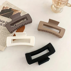 4pcs Square Hair Claw Clips for Thick Hair, Matte Finish Non-slip Accessories