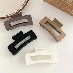 4pcs Square Hair Claw Clips for Thick Hair, Matte Finish Non-slip Accessories