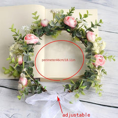 Flower Hair Wreath Garland Crown Headdress Wedding Accessories