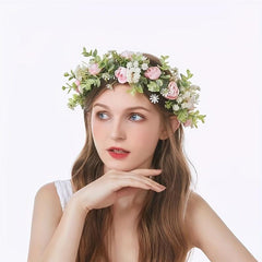 Flower Hair Wreath Garland Crown Headdress Wedding Accessories