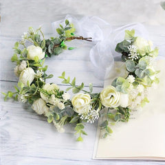 Flower Hair Wreath Garland Crown Headdress Wedding Accessories