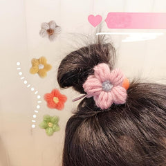 Wool Flower Hair Ring Women's Sweet Hair Accessories