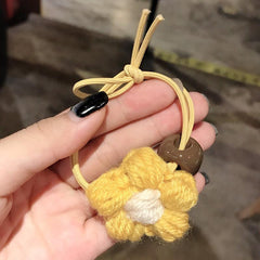 Wool Flower Hair Ring Women's Sweet Hair Accessories