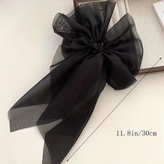 Mesh Bow Hair Clip French Barrette Hair Accessories Female
