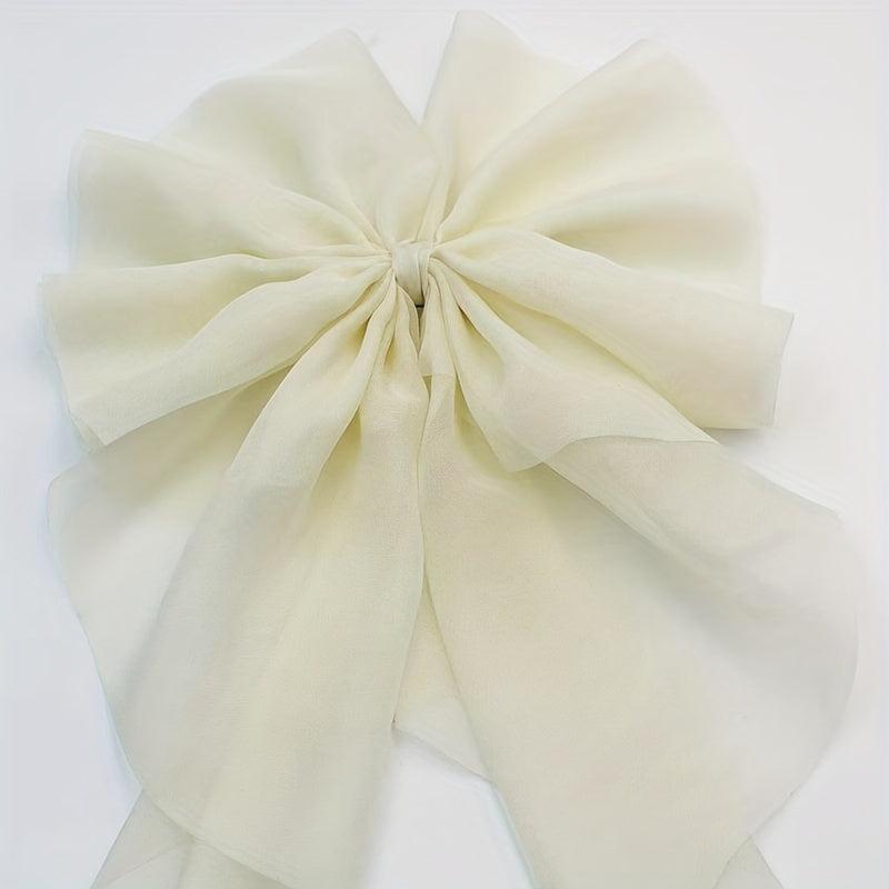 Mesh Bow Hair Clip French Barrette Hair Accessories Female