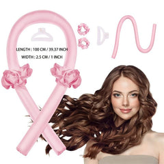 Heatless Curling Rod Headband Silk Ribbon Curl Hair Roller Curls