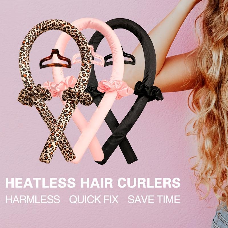 Heatless Curling Rod Headband Silk Ribbon Curl Hair Roller Curls