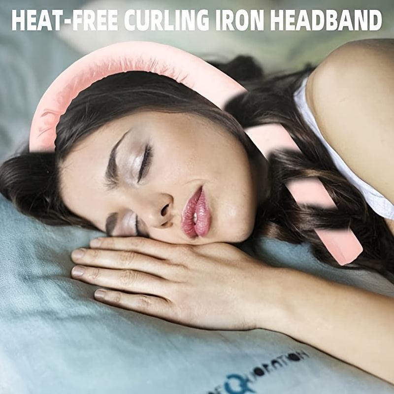 Heatless Curling Rod Headband Silk Ribbon Curl Hair Roller Curls