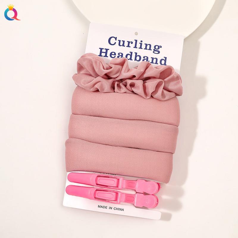 Heatless Curling Rod Headband Silk Ribbon Curl Hair Roller Curls