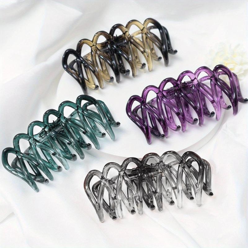 Vintage Matte Hair Claw Ponytail Holder Hair Accessories