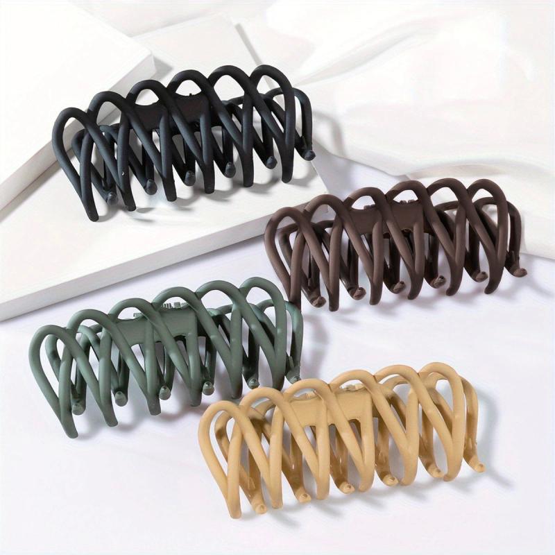 Vintage Matte Hair Claw Ponytail Holder Hair Accessories