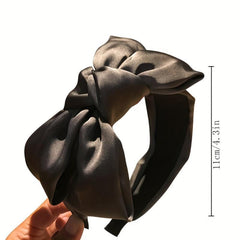 Big Bow Knot Headband Wide Side Hair Hoop For Women Girls