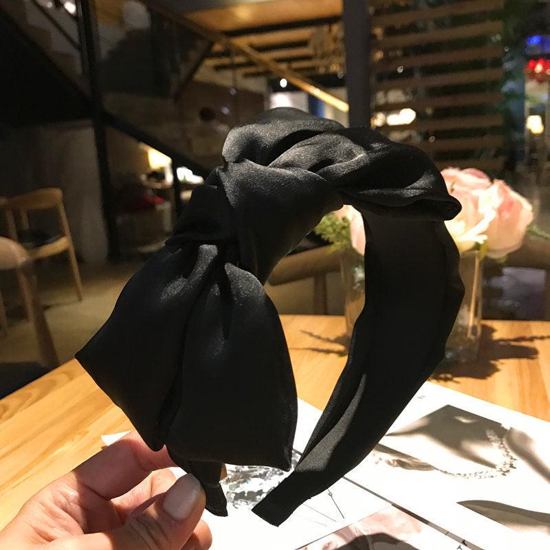 Big Bow Knot Headband Wide Side Hair Hoop For Women Girls