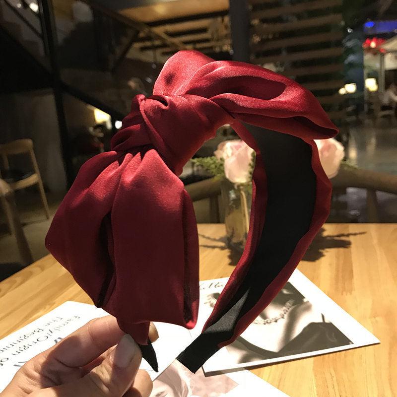 Big Bow Knot Headband Wide Side Hair Hoop For Women Girls