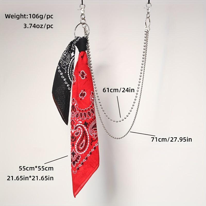 Hipster Layered HipHop Bandana Accessories Keychain
