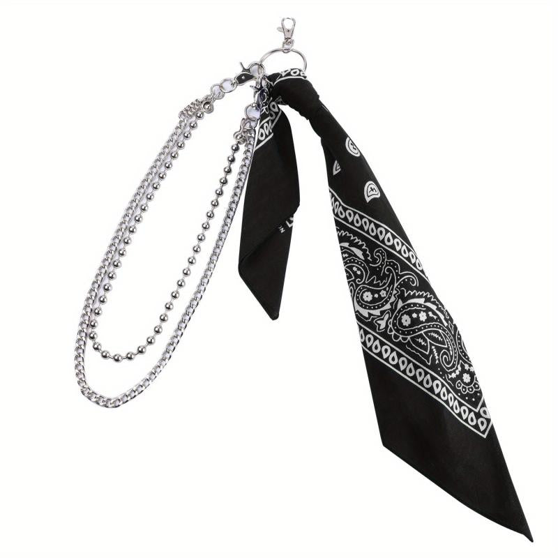 Hipster Layered HipHop Bandana Accessories Keychain