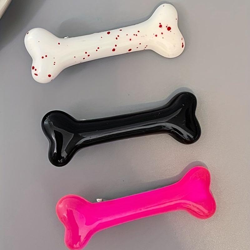 3pcs Bone Shape Hair Clip Sweet Hair Accessories Hair Ornament Side Clip