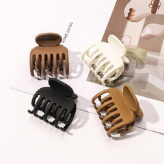 4pcs Small Hair Claw Clips Strong Hold Matte Octopus Hair Clips
