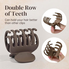 4pcs Small Hair Claw Clips Strong Hold Matte Octopus Hair Clips