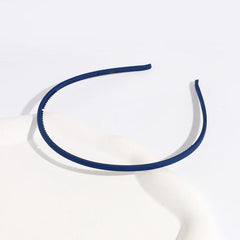 Frosted Toothed Headband Girl's Solid Thin Edge Hair Band