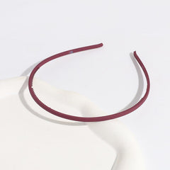 Frosted Toothed Headband Girl's Solid Thin Edge Hair Band