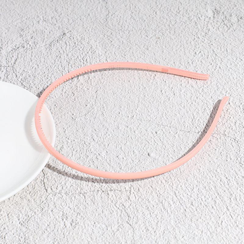 Frosted Toothed Headband Girl's Solid Thin Edge Hair Band