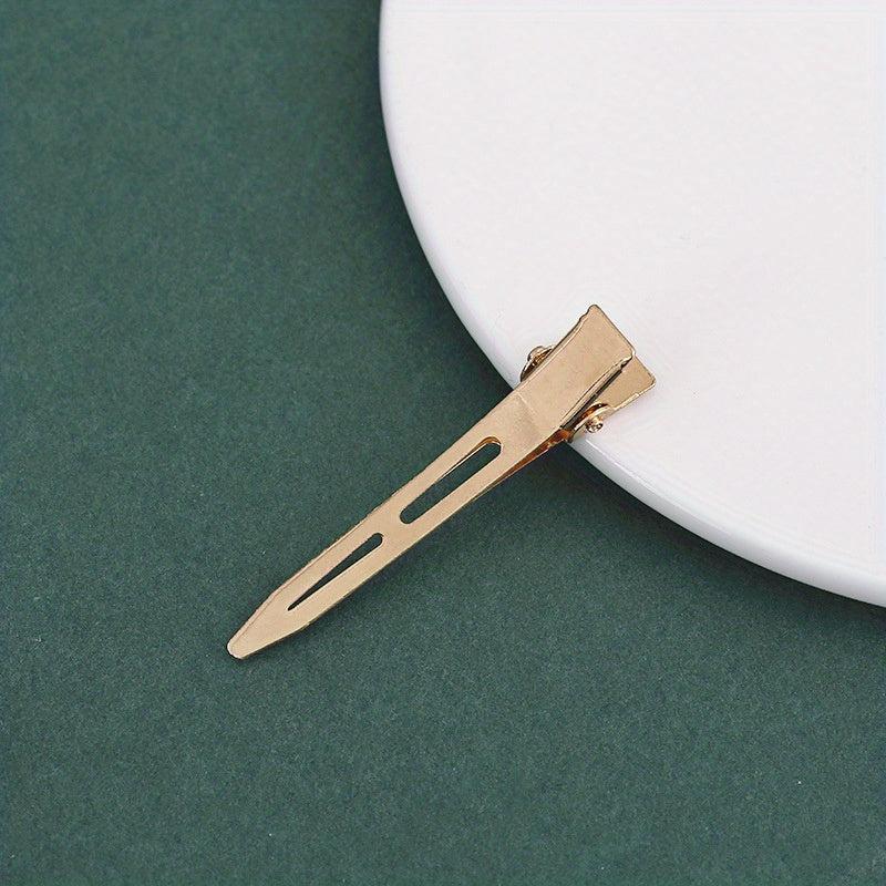 5pcs Women's Hair Clip Metal Duck Billed Bangs Side Clips