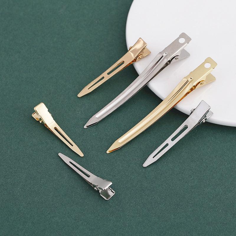 5pcs Women's Hair Clip Metal Duck Billed Bangs Side Clips