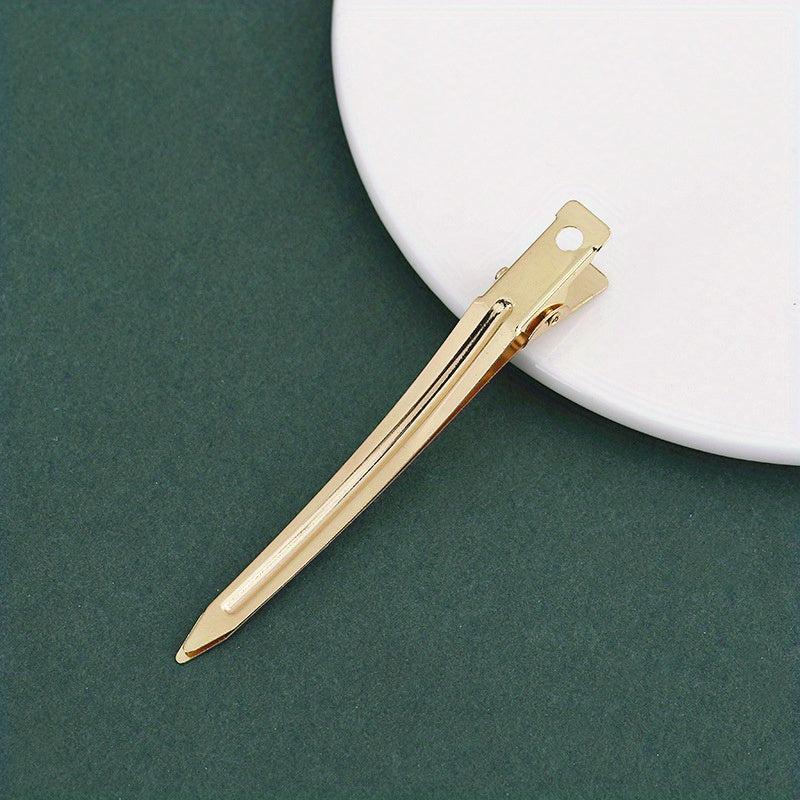 5pcs Women's Hair Clip Metal Duck Billed Bangs Side Clips