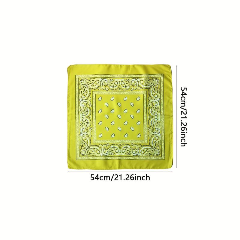 Boho Style Bandana Headband Hip Hop Square Scarf For Women Hair Accessories